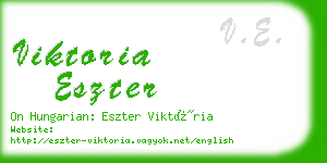 viktoria eszter business card